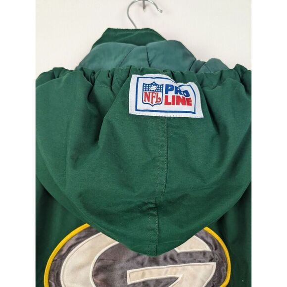 Vintage 90's Green Bay Packers NFL Reebok Pro Line XXL Winter Jacket - Picture 14 of 15
